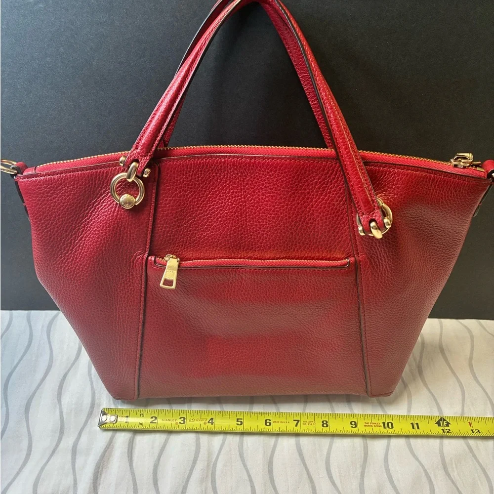 PreOwned Authentic Coach Red Leather Purse - Picture 4 of 12